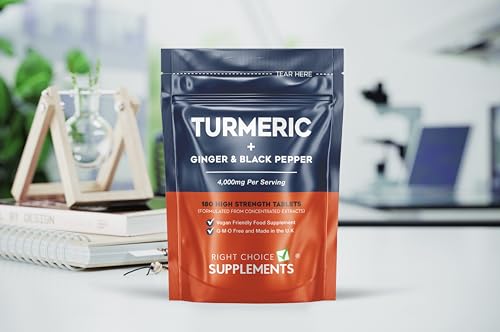 High Strength Turmeric Tablets with Black Pepper & Ginger