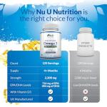 Omega 3 & Vitamin D3 Softgels - High Strength