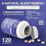 Valerian Root 4000mg Tablets for Sleep Support