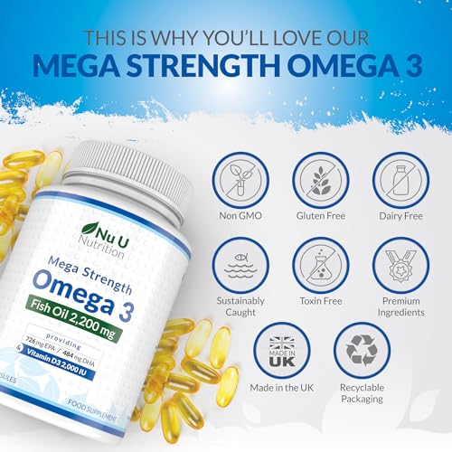 Omega 3 & Vitamin D3 Softgels - High Strength