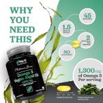 Vegan Omega 3 Algae Oil 1300mg - 90 Softgels