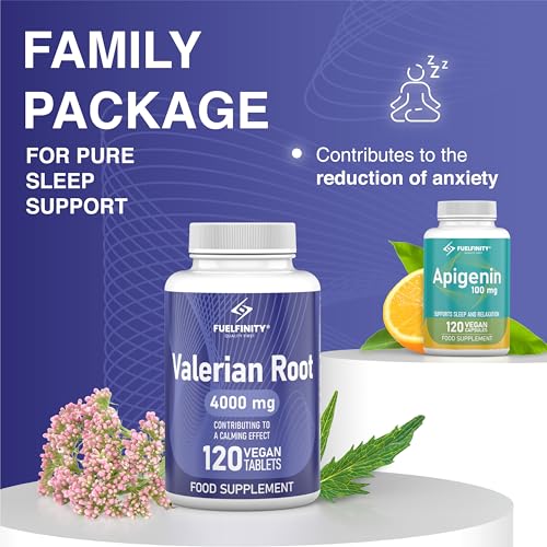 Valerian Root 4000mg Tablets for Sleep Support