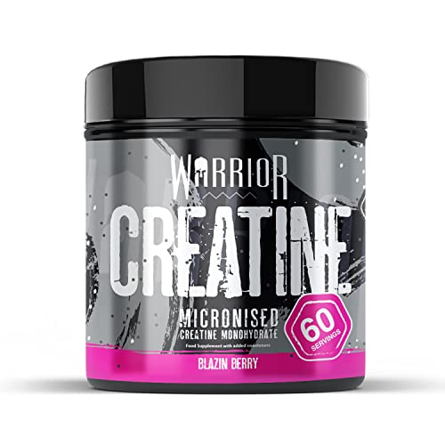 Warrior Creatine Monohydrate Powder, Blazin Berry, 300g