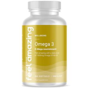 Omega 3 Fish Oil Softgels for Heart and Brain