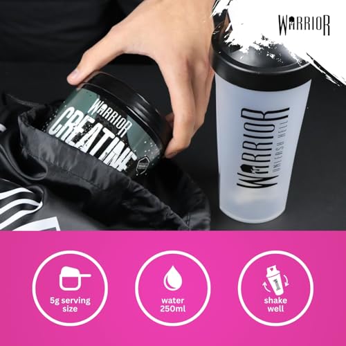 Warrior Creatine Monohydrate Powder, Blazin Berry, 300g