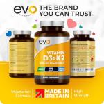 Vitamin D3 4000iu & K2 100ug - 180 Tablets