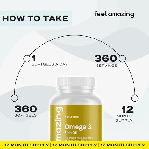 Omega 3 Fish Oil Softgels for Heart and Brain