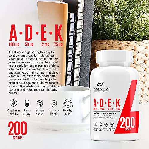 Vitamin A D3 K2 MK-7 Supplement for Strong Bones