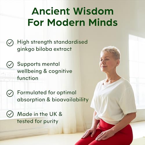 High Strength Ginkgo Biloba 6000mg - 60 Vegan Capsules