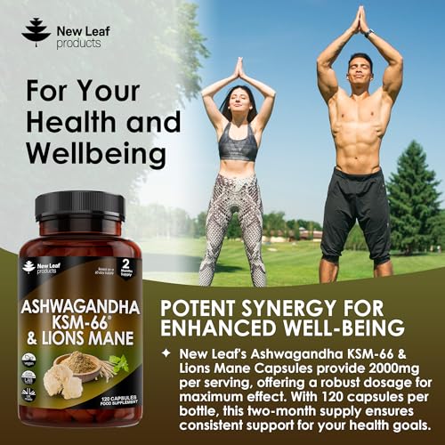 KSM-66 Ashwagandha & Lions Mane Vegan Capsules