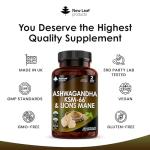 KSM-66 Ashwagandha & Lions Mane Vegan Capsules