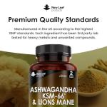 KSM-66 Ashwagandha & Lions Mane Vegan Capsules