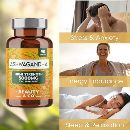 High Strength Ashwagandha 5000mg - 90 Tablets
