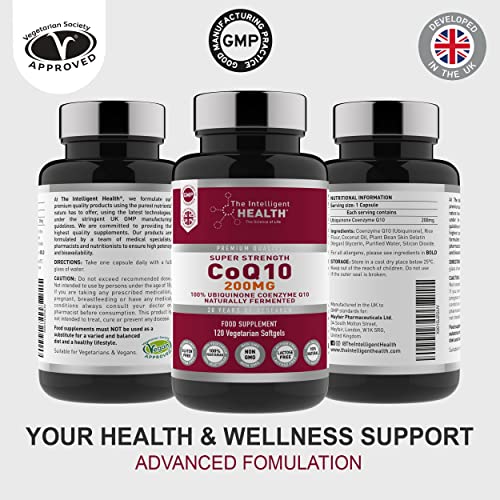 Coenzyme Q10 200mg Vegan Softgel Capsules