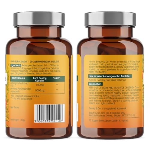High Strength Ashwagandha 5000mg - 90 Tablets