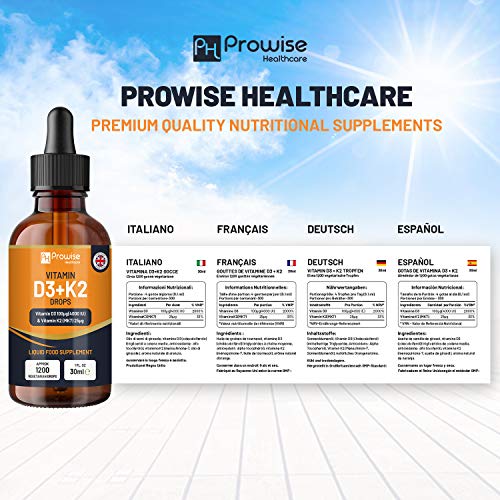 Vitamin D3 4000iu + K2 MK7 Liquid Drops