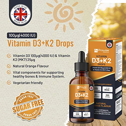 Vitamin D3 4000iu + K2 MK7 Liquid Drops