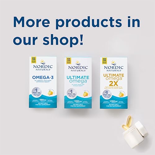 Nordic Naturals Ultimate Omega-D3 Softgels, Lemon Flavor