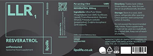 Liposomal Resveratrol 240ml - Advanced Nutrient Support