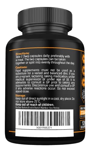 Organic Ashwagandha Capsules with Turmeric and Black Pepper