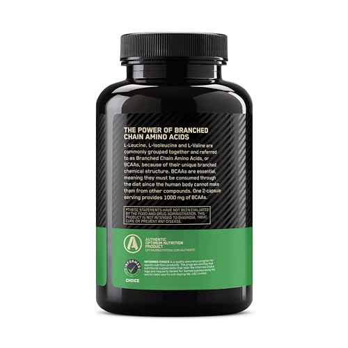 Optimum Nutrition BCAA 1000 Caps, 200 Count