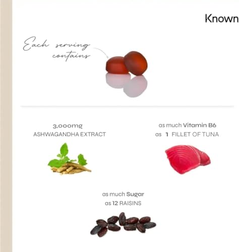 Ashwagandha Gummies 3000MG with Vitamin B6 - 60 Gummies