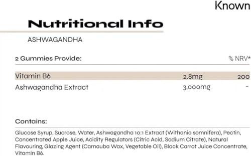 Ashwagandha Gummies 3000MG with Vitamin B6 - 60 Gummies