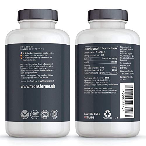 High Strength Omega 3 Fish Oil Capsules