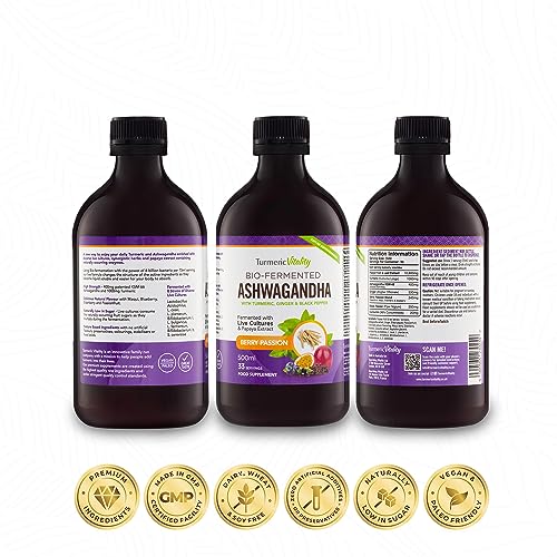 Ashwagandha Liquid with Turmeric and Probiotics