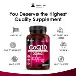 CoQ10 200mg Vegan Capsules - High Strength Ubiquinone