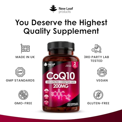 CoQ10 200mg Vegan Capsules - High Strength Ubiquinone