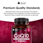 CoQ10 200mg Vegan Capsules - High Strength Ubiquinone
