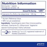 Pure Encapsulations CoQ10 120mg - 30 Veggie Capsules