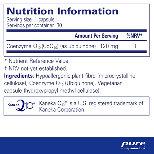 Pure Encapsulations CoQ10 120mg - 30 Veggie Capsules