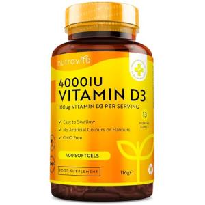 High Strength Vitamin D3 4000 IU Softgels