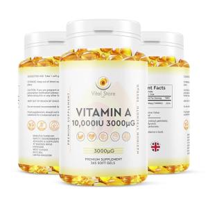 Vitamin A 10,000 IU Vegan Softgels - 365 Count