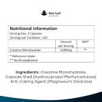 Creatine Monohydrate Capsules 3000mg - 360 Count