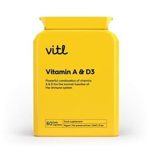 Vitl Vitamin A & D3 - 60 Easy Swallow Capsules