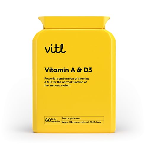 Vitl Vitamin A & D3 - 60 Easy Swallow Capsules