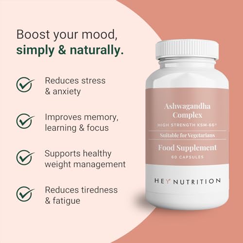 Hey Nutrition Ashwagandha Complex 9000mg Vegan Capsules