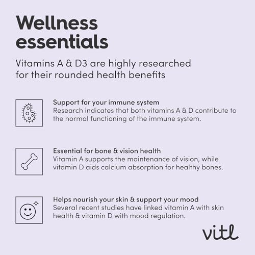 Vitl Vitamin A & D3 - 60 Easy Swallow Capsules