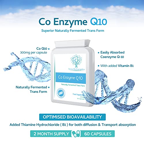 CoQ10 300mg Capsules - Naturally Fermented Formula
