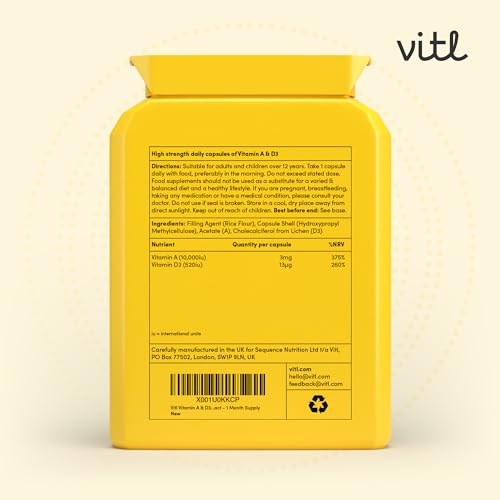 Vitl Vitamin A & D3 - 60 Easy Swallow Capsules