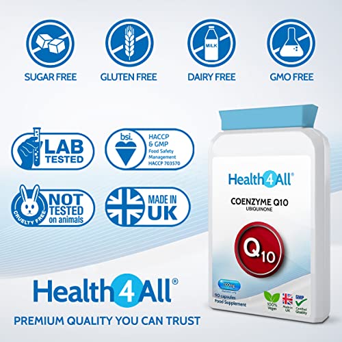 Vegan CoQ10 100mg 90 Capsules - Health4All
