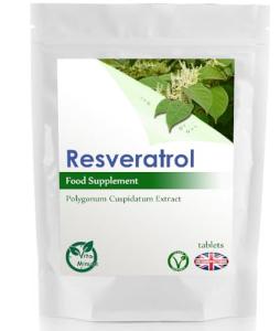 Resveratrol 1000mg - 100 Vegan Tablets for Health