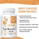 Liposomal Trans-Resveratrol 1200mg Antioxidant Support