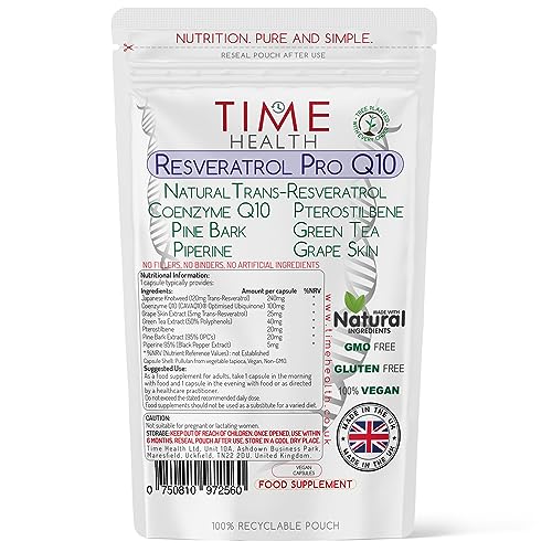 Resveratrol Pro Q10 - 60 Capsules for Vitality