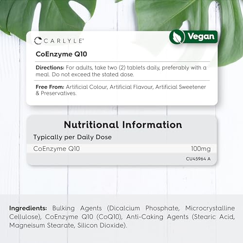 CoQ10 100mg Vegan Tablets - 120 Count