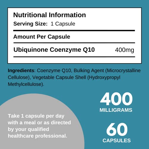 CoQ10 400mg - Antioxidant for Heart Health