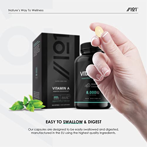 Vitamin A 8000IU with Coconut Oil - 365 Softgels